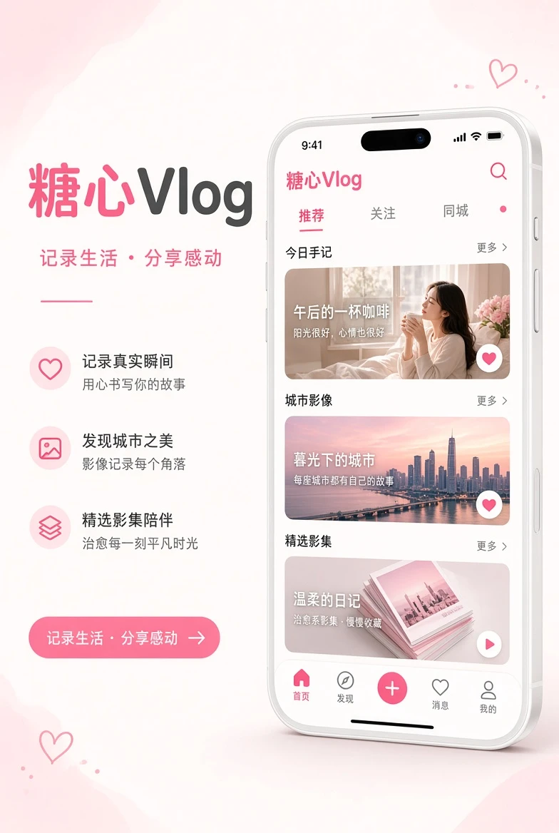 糖心Vlog APP:把便笺与影集带到移动端